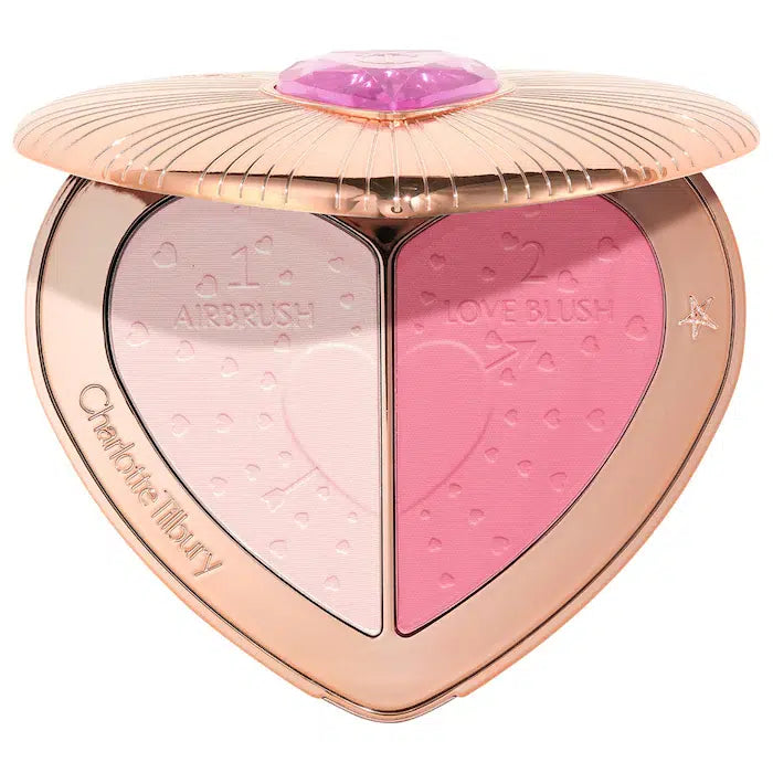 Charlotte Tilbury Pillow Talk Beauty Soulmates Airbrush Flawless Finish Brightening and Blush Powder Palette - Color: Flawless Pink image 0