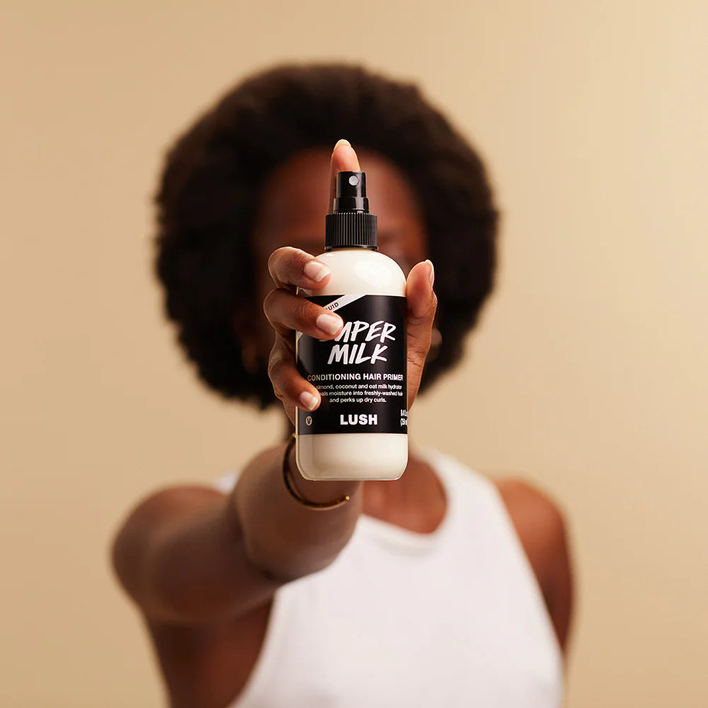 Lush Super Milk – Primer Capilar Acondicionador Hidratante y Desenredante 250 ML