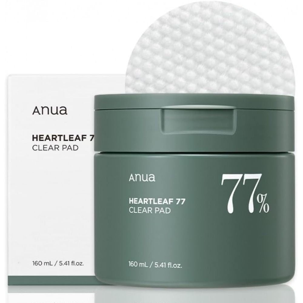 Anua Heartleaf 77% Clear Pad | Discos Faciales Calmantes Y Purificantes