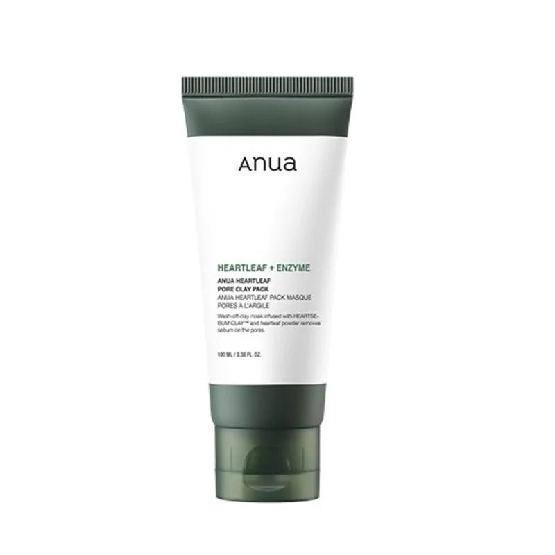 Anua Heartleaf + Enzyme Pore Clay Pack – Mascarilla de Arcilla Purificante y Calmante 100 ml
