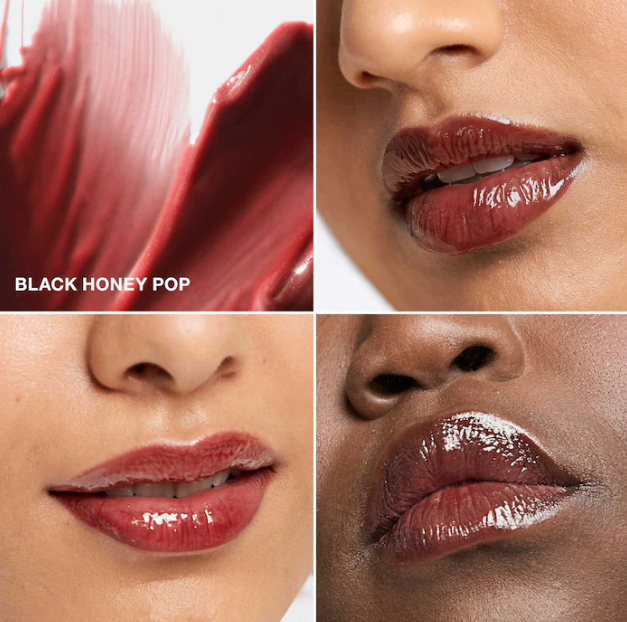CLINIQUE Pop Plush Creamy Lip Gloss - Black Honey image 1