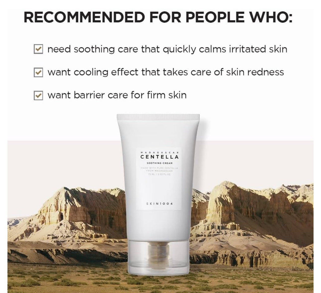 Centella SKIN1004 Madagascar Soothing cream image 1