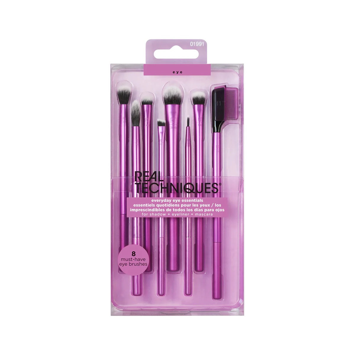 Real techniques Everyday Eye Essentials Makeup Brush Set image 0