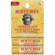 Burt’s Bees Beeswax Lip Balm Duo Pack – Bálsamo Labial 100% De Origen Natural Con Cera De Abeja, Vitamina E Y Menta (2 Unidades)