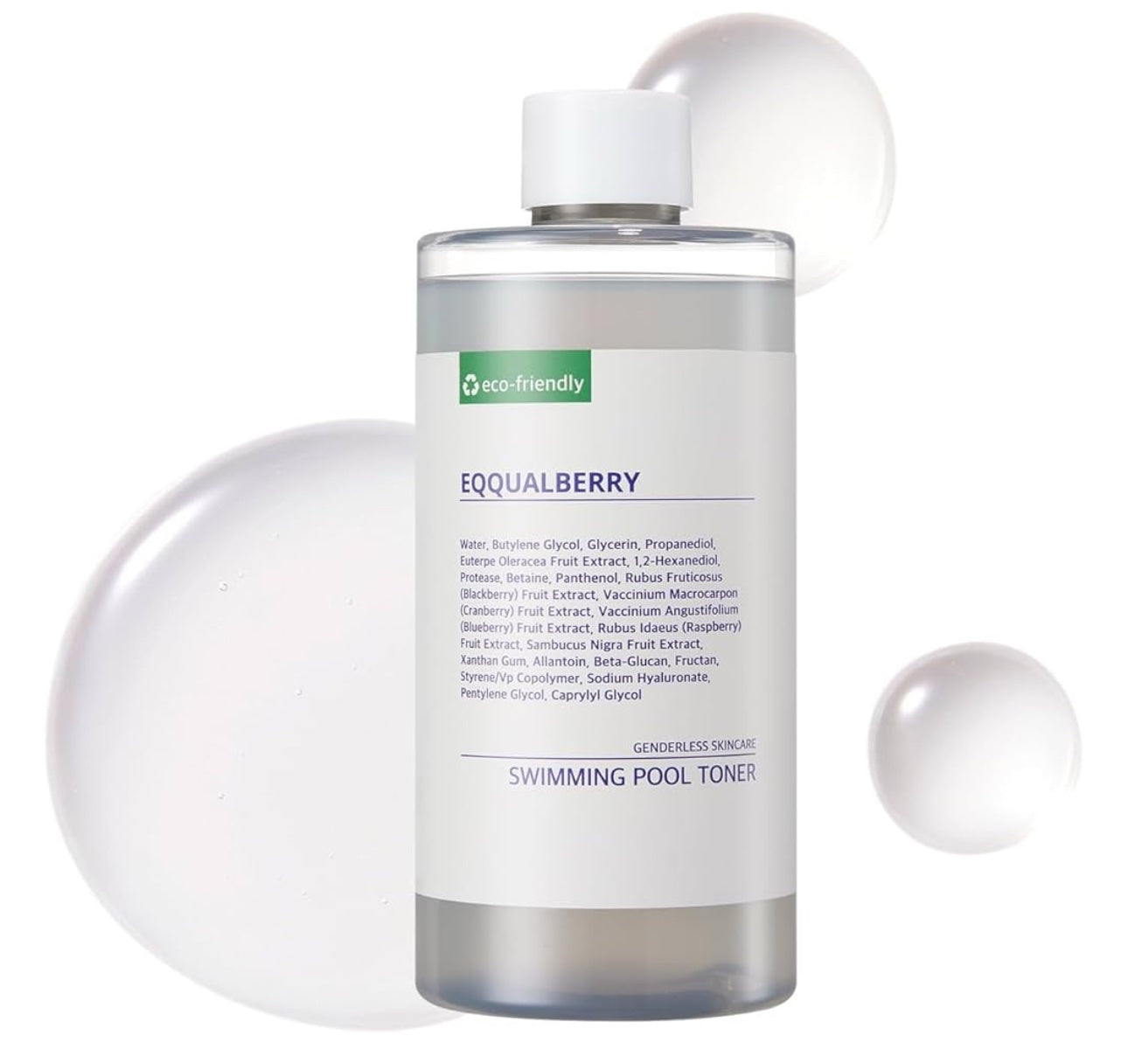 EQQUALBERRY Tónico de piscina – Tónico exfoliante suave con enzima natural image 0