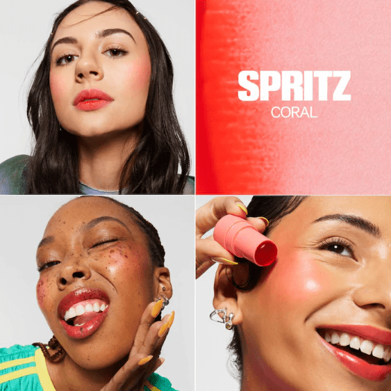 MILK MAKEUP Cooling Water Jelly Tint Lip + Cheek Blush Stain - SPRITZ image