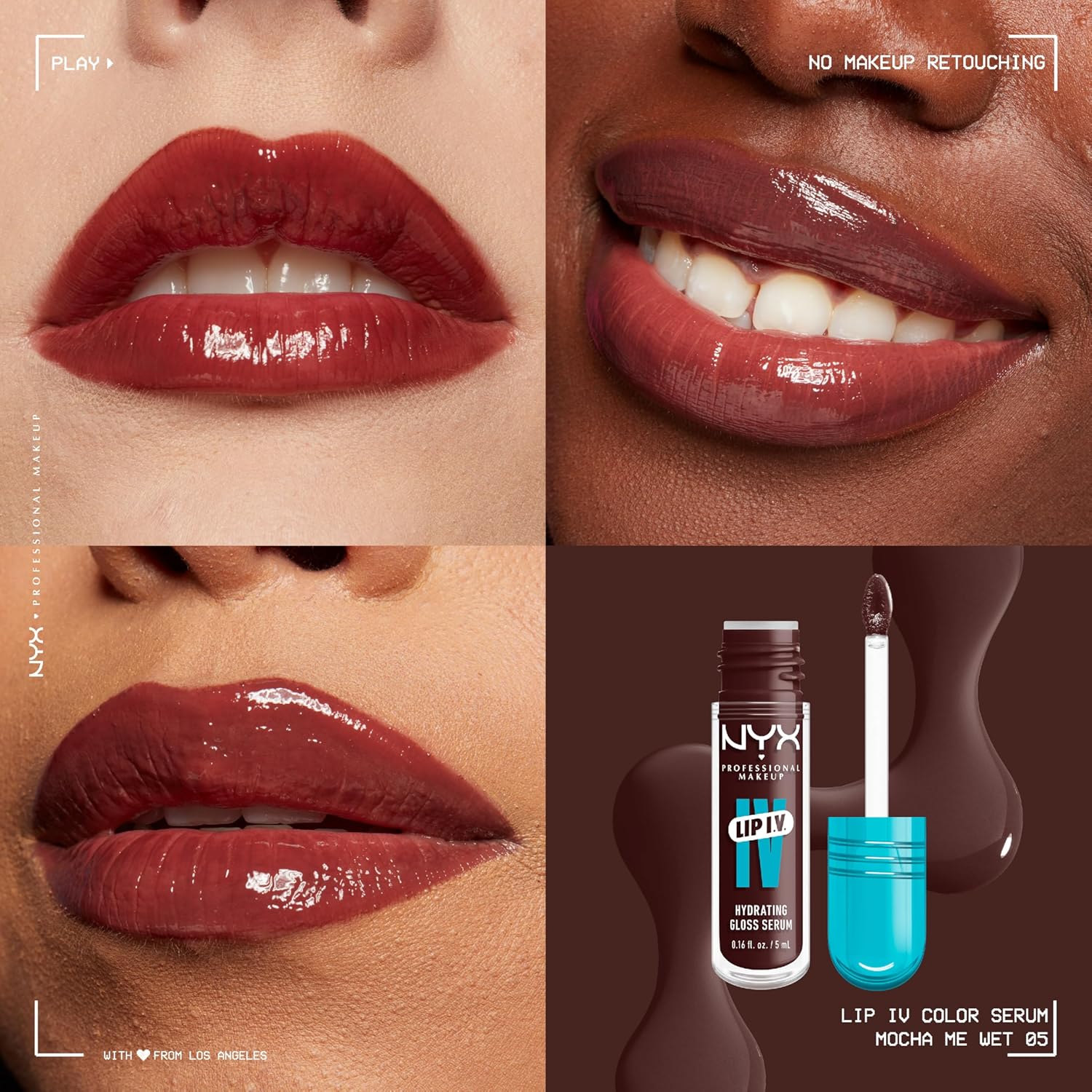 NYX PROFESSIONAL MAKEUP Lip IV - Gloss hidratante - MOCHA WE MET 05 image