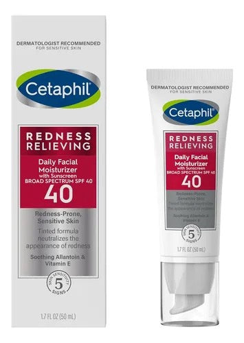 Cetaphil REDNESS RELIEVING Daily Facial Moisturizer with Sunscreen BROAD SPECTRUM SPF 40 image 0