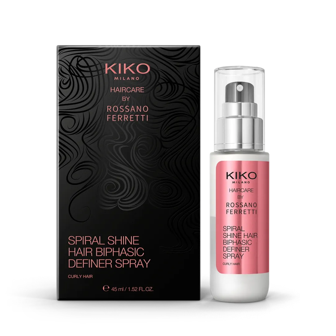 KIKO MILANO Spiral Shine Hair Biphasic Definer Spray Spray Bifásico Definidor Para Cabello 45 ml