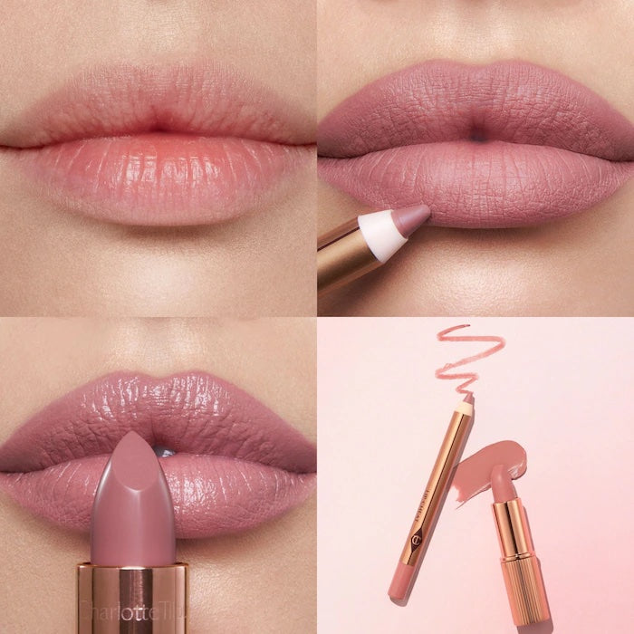Charlotte TilburyMini Pillow Talk Lipstick &amp; Liner Set tono Fair image 1