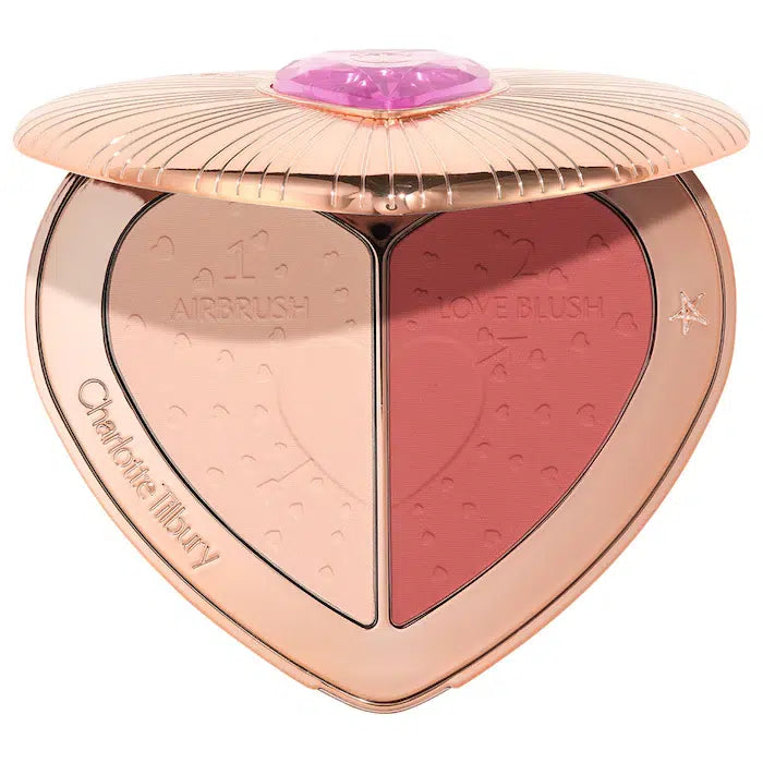 Charlotte Tilbury Pillow Talk Beauty Soulmates Airbrush Flawless Finish Brightening and Blush Powder Palette - Color: Pillow Talk Flawless Peach image 0