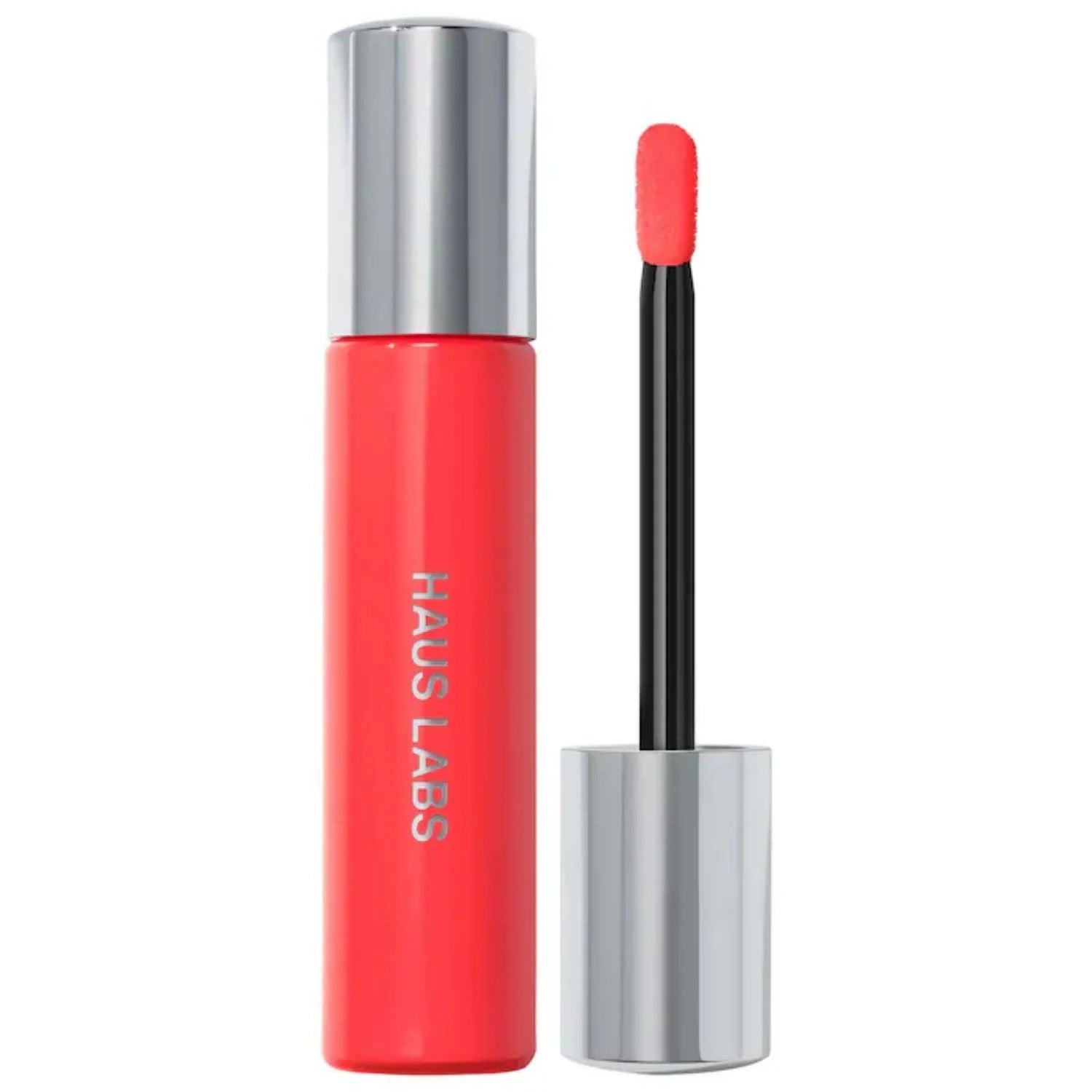 HAUS LABS by Lady Gaga Atomic Shake Liquid Lipstick — Labial Líquido De Larga Duración Tono Red Coral De Acabado Intenso