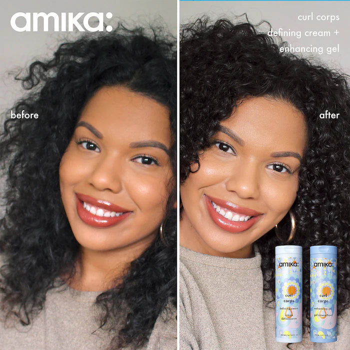 BAJO PEDIDO - Amika Curl Corps Curl Enhancing Hair Gel – Gel Definidor Para Rizos Con Péptido De Avena Y Espino Amarillo 200 ML
