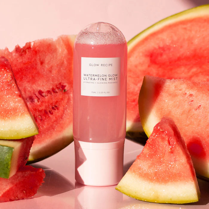 BAJO PEDIDO - Glow Recipe Watermelon Glow Ultra-Fine Mist 75 ML — Bruma Facial Hidratante Con Sandía Y Ácido Hialurónico Para Un Brillo Natural
