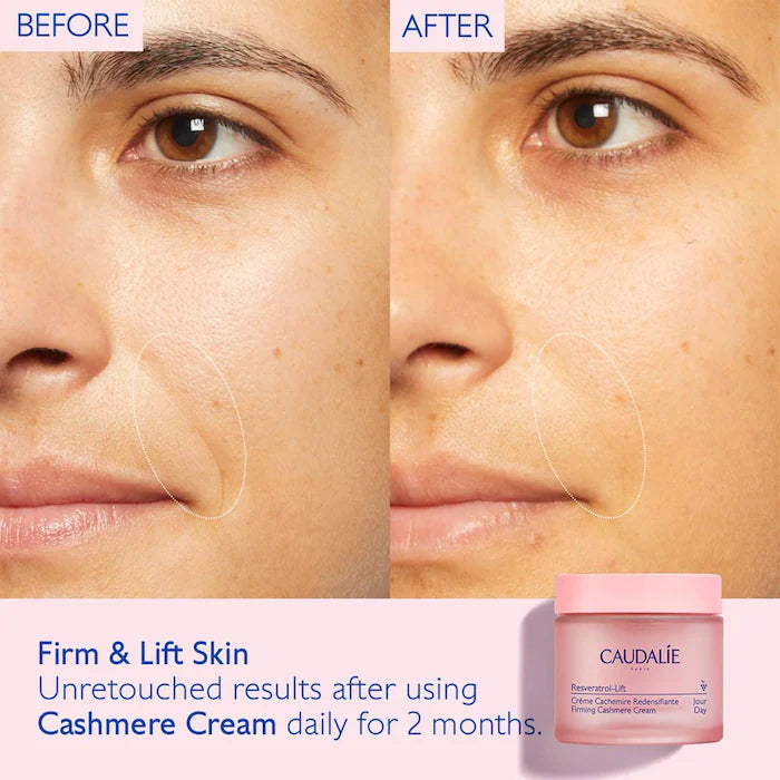 BAJO PEDIDO - Caudalie Resveratrol Lift Cashmere Moisturizer – Crema Reafirmante Con Alternativa Al Retinol 50 ML