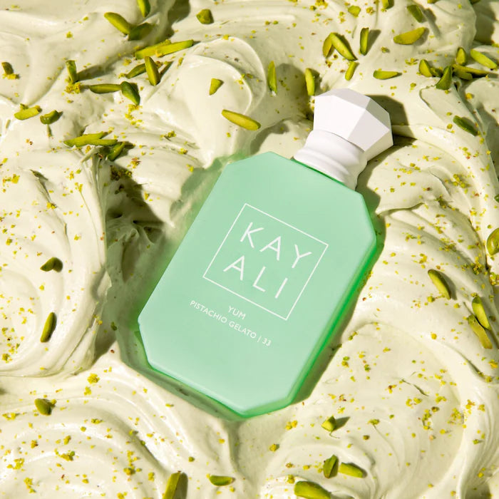BAJO PEDIDO - KAYALI YUM PISTACHIO GELATO | 33 Eau De Parfum Intense — Perfume Gourmand Cremoso Con Notas De Pistacho, Vainilla Y Nata Dulce