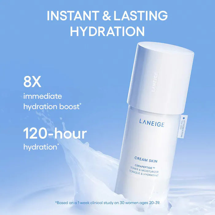 Bajo Pedido - LANEIGE Cream Skin Refillable Milky Toner 170ML | Tónico Lechoso con Ceramidas y Péptidos