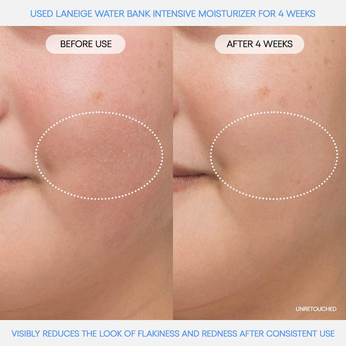 BAJO PEDIDO - LANEIGE Water Bank Blue Hyaluronic Intensive Moisturizer with Peptides + Squalane 50 ML — Crema Hidratante Intensa Con Ácido Hialurónico Azul, Péptidos Y Escualano