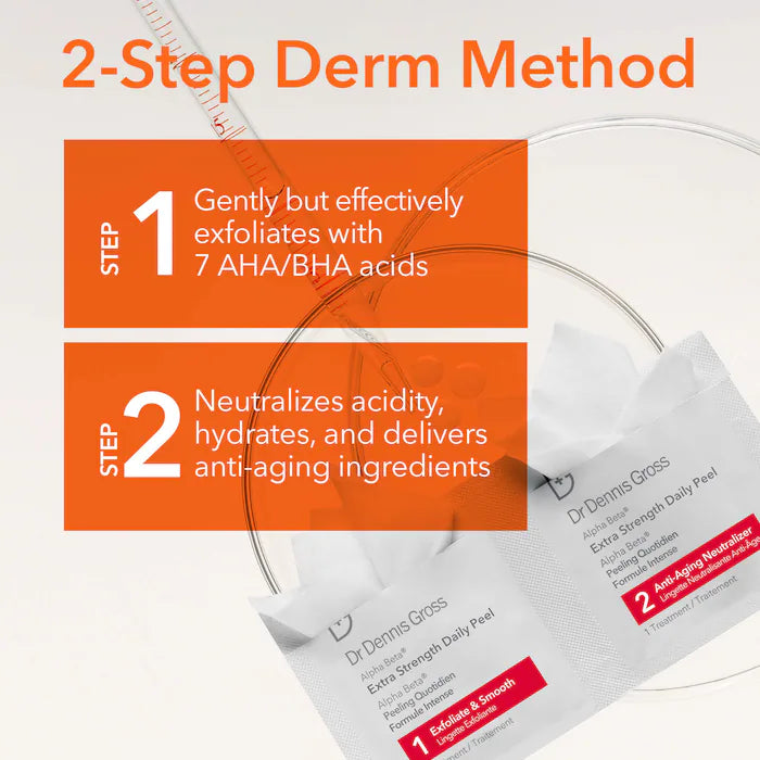 Dr. Dennis Gross Skincare Mini Alpha Beta® Extra Strength Daily Peel Pads Tratamiento Exfoliante Facial 3 Aplicaciones