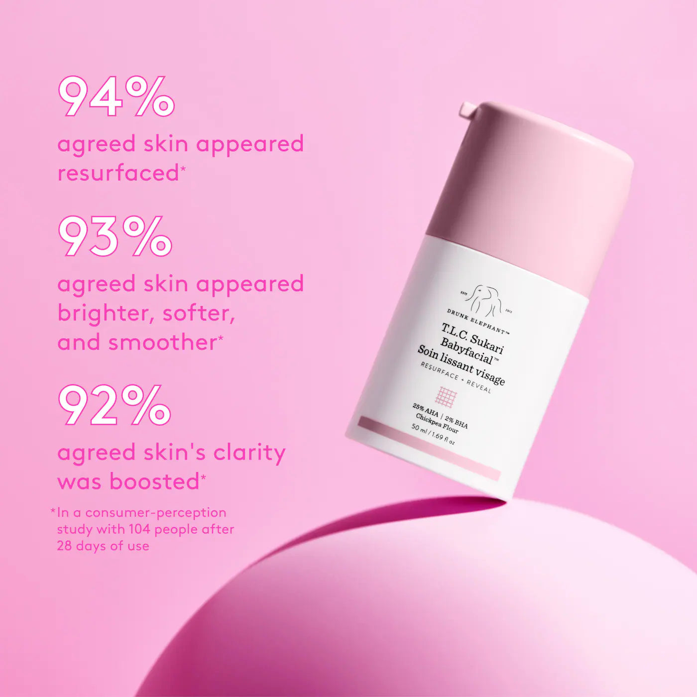 BAJO PEDIDO - Drunk Elephant T.L.C. Sukari Babyfacial AHA+BHA Mask | Mascarilla Peeling