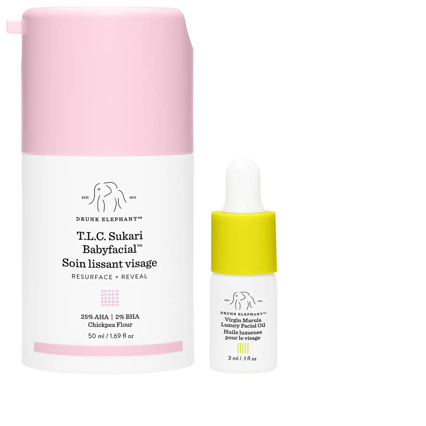 BAJO PEDIDO - Drunk Elephant T.L.C. Sukari Babyfacial AHA+BHA Mask | Mascarilla Peeling
