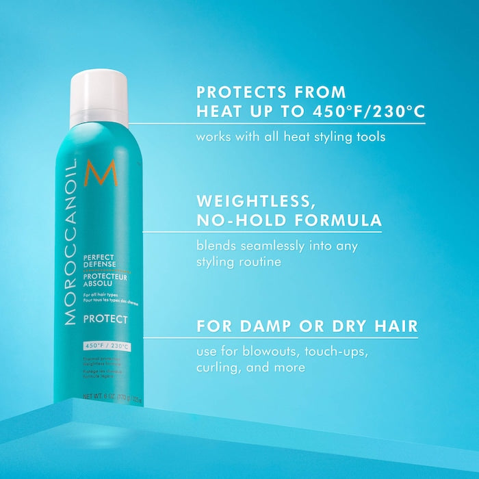 BAJO PEDIDO - Moroccanoil Perfect Defense Weightless Heat Protectant Spray Termoprotector Capilar 225 ml