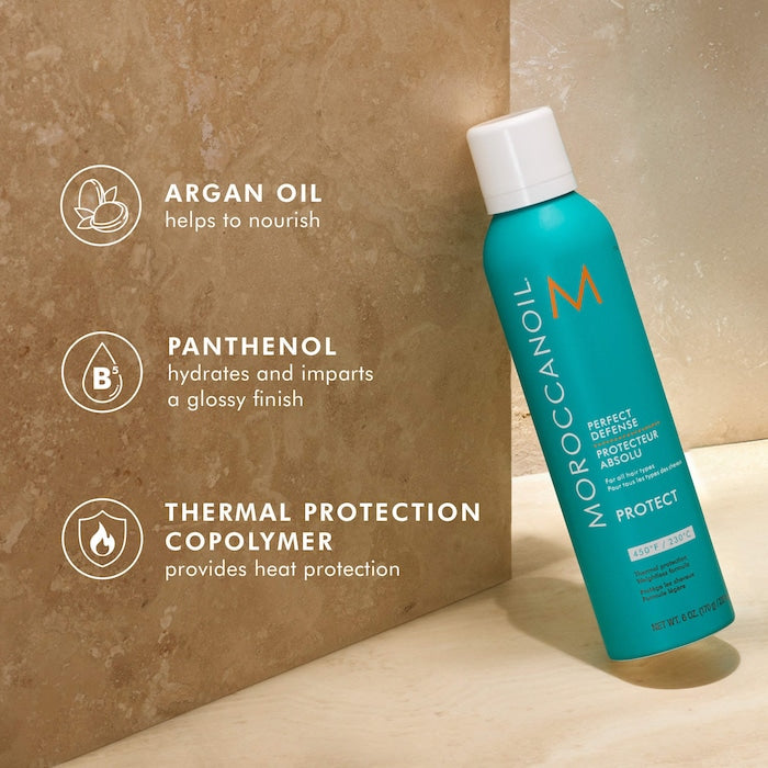 BAJO PEDIDO - Moroccanoil Perfect Defense Weightless Heat Protectant Spray Termoprotector Capilar 225 ml