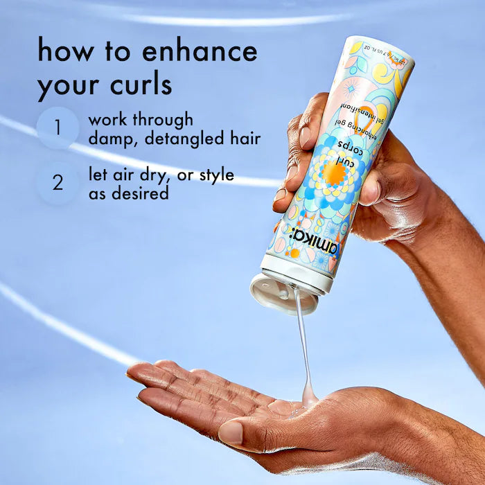 BAJO PEDIDO - Amika Curl Corps Curl Enhancing Hair Gel – Gel Definidor Para Rizos Con Péptido De Avena Y Espino Amarillo 200 ML
