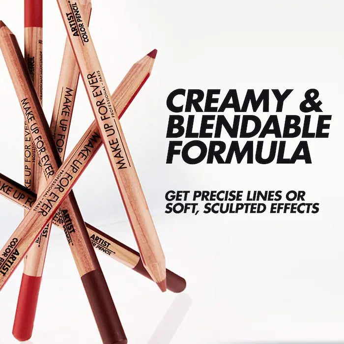 BAJO PEDIDO - MAKE UP FOR EVER Artist Color Pencil Longwear Lip Liner — Delineador De Labios De Larga Duración Con Textura Cremosa Y Acabado Preciso