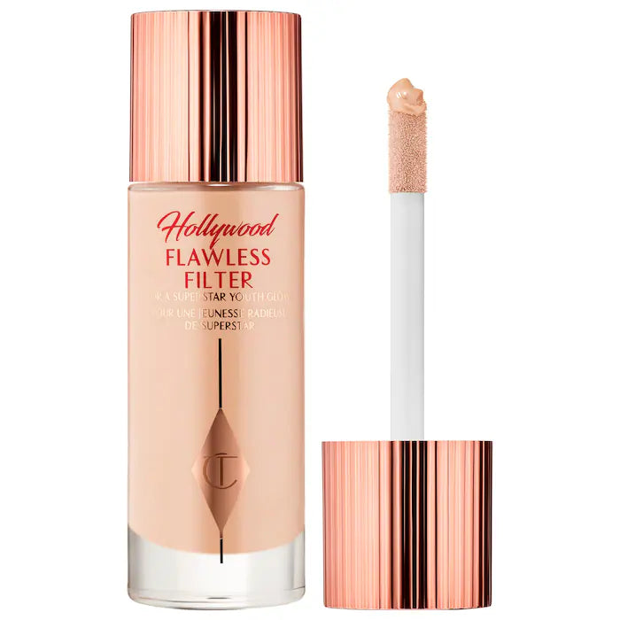 BAJO PEDIDO - Charlotte Tilbury Hollywood Flawless Filter – Iluminador Líquido Multiusos Para Un Glow De Cine