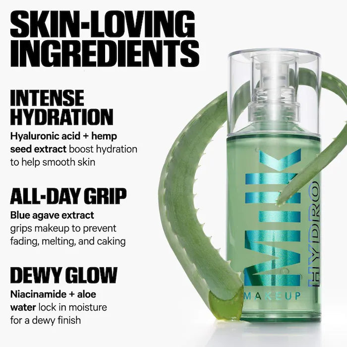 BAJO PEDIDO - MILK MAKEUP Hydro Grip Hydrating Makeup Primer with Hyaluronic Acid + Niacinamide — Primer Hidratante Con Fijación Grip Y Ácido Hialurónico Para Un Maquillaje Duradero