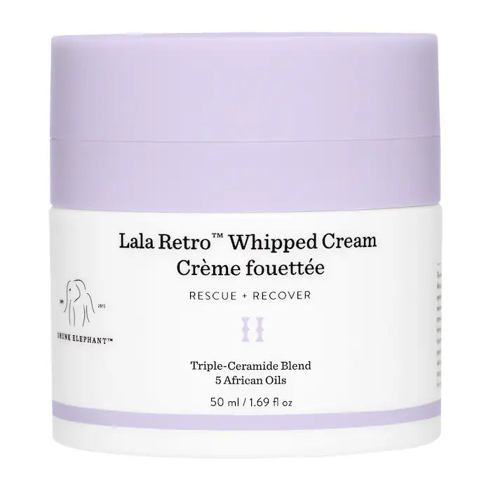 BAJO PEDIDO - Drunk Elephant Lala Retro™ Nourishing Whipped Refillable Moisturizer — Crema Hidratante Reafirmante Con Textura Ligera Y Envase Reutilizable 50 ML