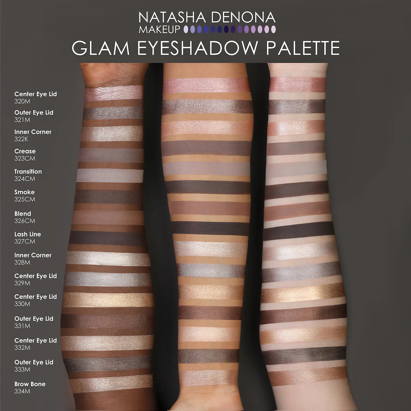 BAJO PEDIDO - NATASHA DENONA Glam Eyeshadow Palette | Paleta de Sombras