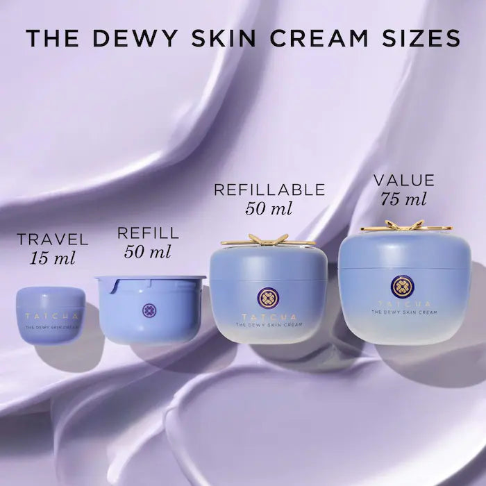 SALE BAJO PEDIDO - Tatcha The Dewy Skin Cream — Crema Hidratante Reafirmante Y Rellenadora Con Acabado Luminoso Y Fórmula Refillable 75 ML