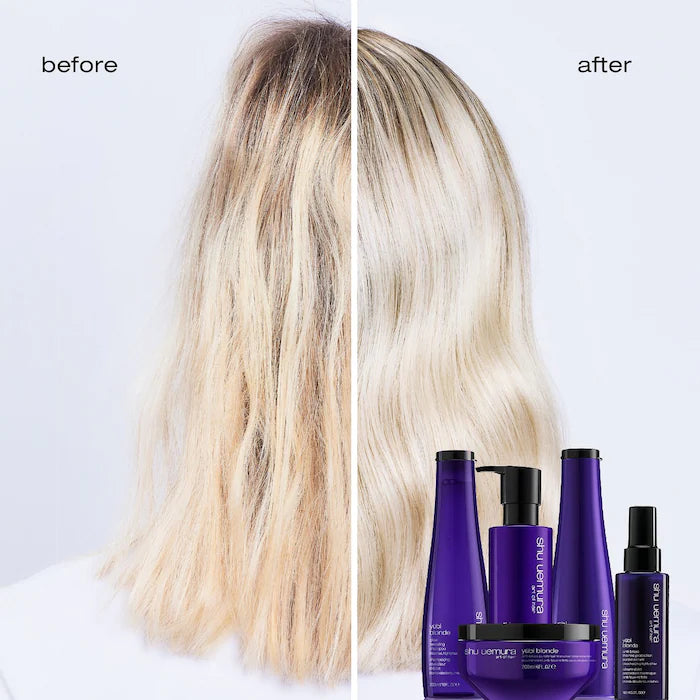 Shu Uemura Yūbi Blonde Nourishing Conditioner 236ml – Acondicionador Nutritivo Para Cabello Rubio Con Peonía Blanca
