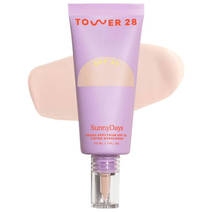Bajo Pedido - Tower 28 Beauty SunnyDays SPF 30 Tinted Sunscreen Foundation | Base con Protector Solar y Cobertura Ligera