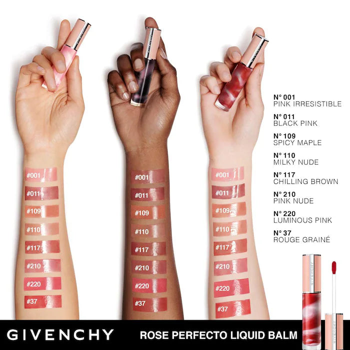 BAJO PEDIDO - GIVENCHY Rose Perfecto Hydrating Tinted Lip Balm & Gloss | Bálsamo Labial
