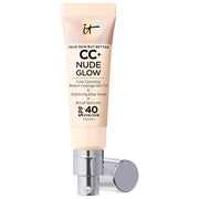 BAJO PEDIDO - IT Cosmetics CC+ Nude Glow Lightweight Foundation + Glow Serum with SPF 40 and Niacinamide — Base Ligera Con Suero Iluminador, Protección Solar Y Niacinamida