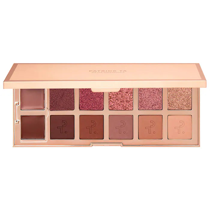 Bajo Pedido - PATRICK TA Major Dimension II Rose Eyeshadow Palette | Paleta de Sombras Rosadas con Acabado Profesional