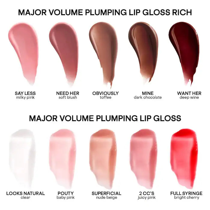 PATRICK TA Major Volume Plumping Lip Gloss — Gloss Voluminizador Con Brillo Intenso y Efecto Relleno