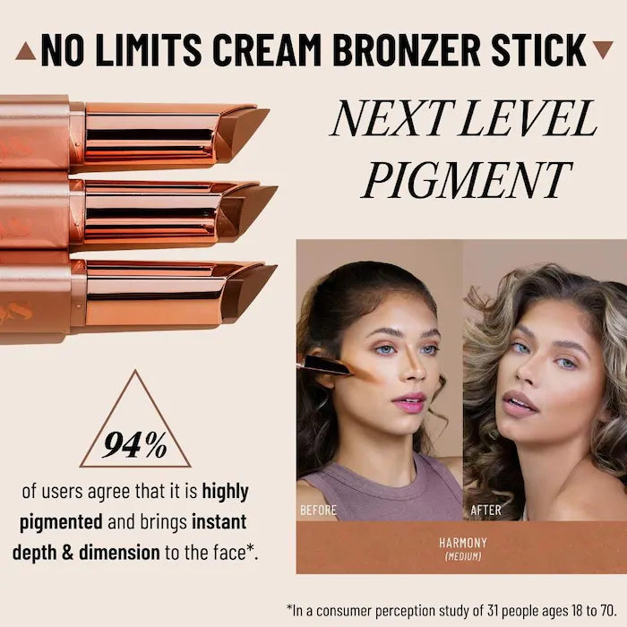 BAJO PEDIDO - LYS Beauty No Limits Cream Bronzer & Contour Stick — Bronceador y Contorno En Barra De Textura Cremosa Con Acabado Natural