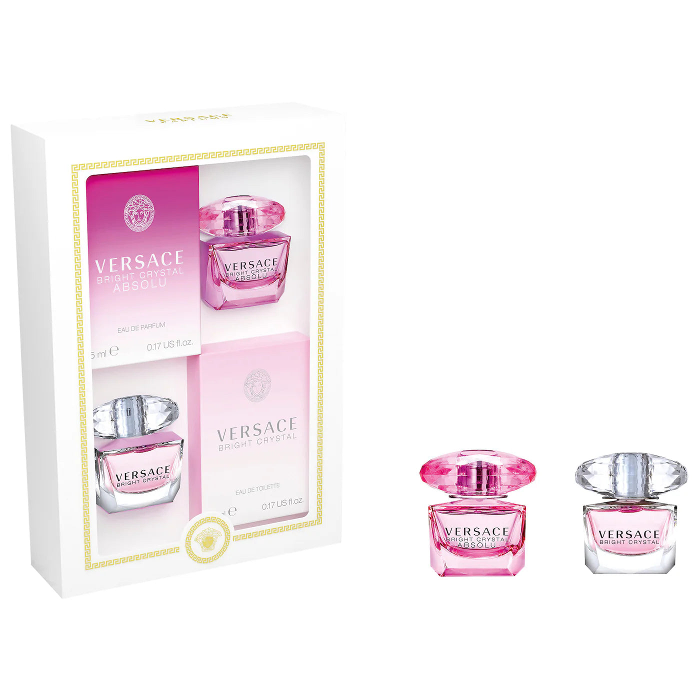 BAJO PEDIDO - VERSACE Mini Bright Crystal and Bright Crystal Absolu Set | Set de Perfumes