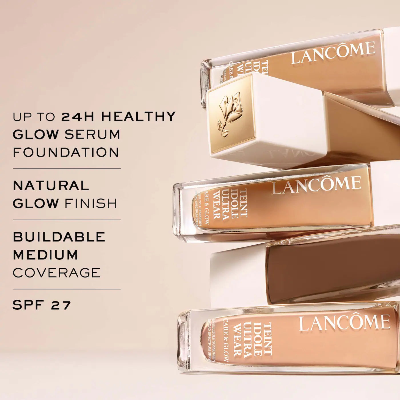 BAJO PEDIDO - LANCOME Teint Idole Ultra Wear Care & Glow Foundation with Hyaluronic Acid						 | Base de Maquillaje