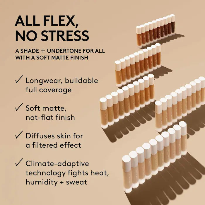 BAJO PEDIDO - Fenty Beauty by Rihanna Pro Filt’r Soft Matte Longwear Liquid Foundation — Base Líquida De Larga Duración Con Acabado Mate Suave Y Cobertura Total