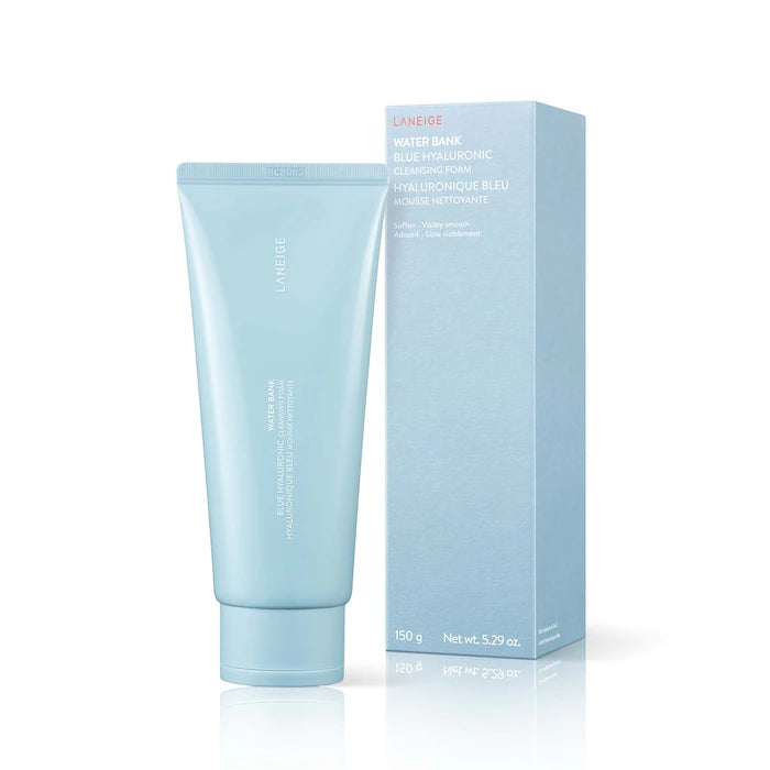 LANEIGE Water Bank Cleansing Foam Limpiador Facial Hidratante Con Ácido Hialurónico