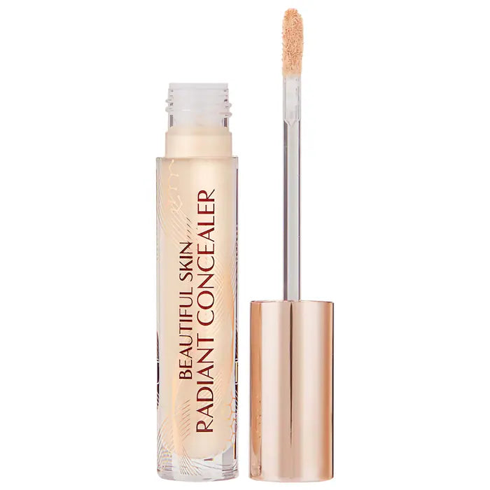 BAJO PEDIDO - Charlotte Tilbury Beautiful Skin Radiant Concealer — Corrector Líquido De Cobertura Media a Alta Con Ácido Hialurónico y Acabado Luminoso