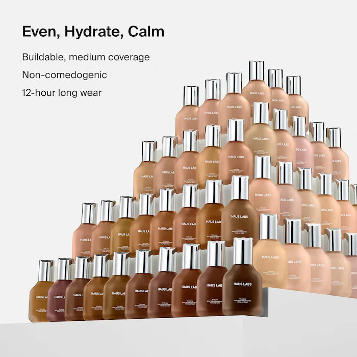 BAJO PEDIDO - HAUS LABS BY LADY GAGA Triclone Skin Tech Medium Coverage Foundation with Fermented Arnica — Base Líquida De Cobertura Media Con Árnica Fermentada Y Acabado Natural