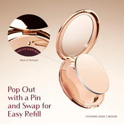 SALE BAJO PEDIDO - Charlotte Tilbury Airbrush Flawless Finish Blurring & Setting Powder Refill 8g – Recarga De Polvo Fijador Difuminador Acabado Natural