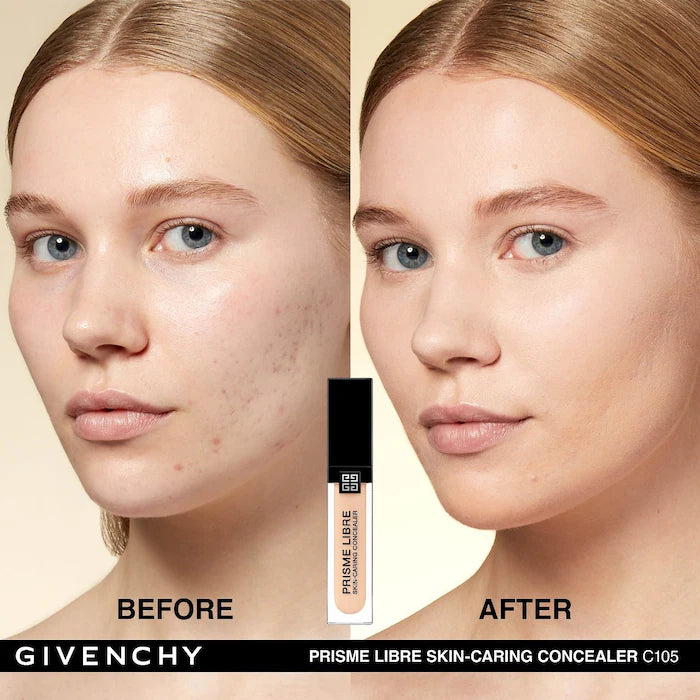BAJO PEDIDO - Givenchy Prisme Libre Skin-Caring 24H Hydrating + Radiant + Correcting Creamy Concealer — Corrector Cremoso Hidratante De Larga Duración Con Acabado Luminoso Y Natural