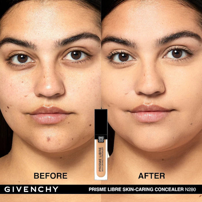 BAJO PEDIDO - Givenchy Prisme Libre Skin-Caring 24H Hydrating + Radiant + Correcting Creamy Concealer — Corrector Cremoso Hidratante De Larga Duración Con Acabado Luminoso Y Natural